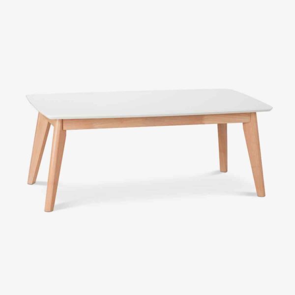 Wooden white table